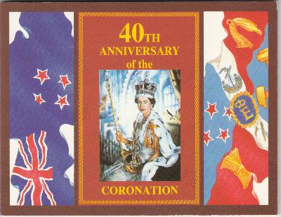 Beschrijving: 5 Dollar  40Th. CORONATION ORIGIN.CASE